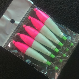 Meilleure qualité 10cm en plastique lumineux calmar crochet 5.6g dur appât costume <span class=keywords><strong>pour</strong></span> jigging leurre <span class=keywords><strong>pour</strong></span> rivière lac ruisseau brème pêche PVC ABS - Product Image 6