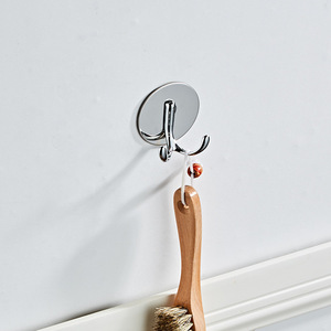 Porte-manteau mural simple de style européen moderne, crochet en fer sans perforation, pour porte, armoire, placard à chaussures, salle de bain, cuisine - Product Image 1