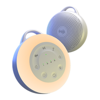 Veilleuse LED RVB multicolore 6 niveaux blanc chaud, 24 sons, 16 bruits blancs, 8 sons pour enfants, 3 minuteurs, haut-parleur sans fil, machine à sommeil 2000 mAh