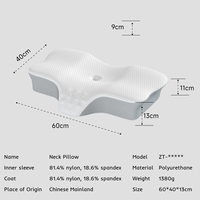 Oreiller ergonomique à contour cervical, en mousse à mémoire de forme élastique et douce, oreiller corporel pour le sommeil, oreiller de lit, oreiller pour couple