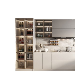 Trung Quốc nhà sản xuất sang trọng Modular tủ bếp đặt giá tốt tủ bếp chuyên nghiệp bao gồm cả đá cẩm thạch Laminate - Product Image 4