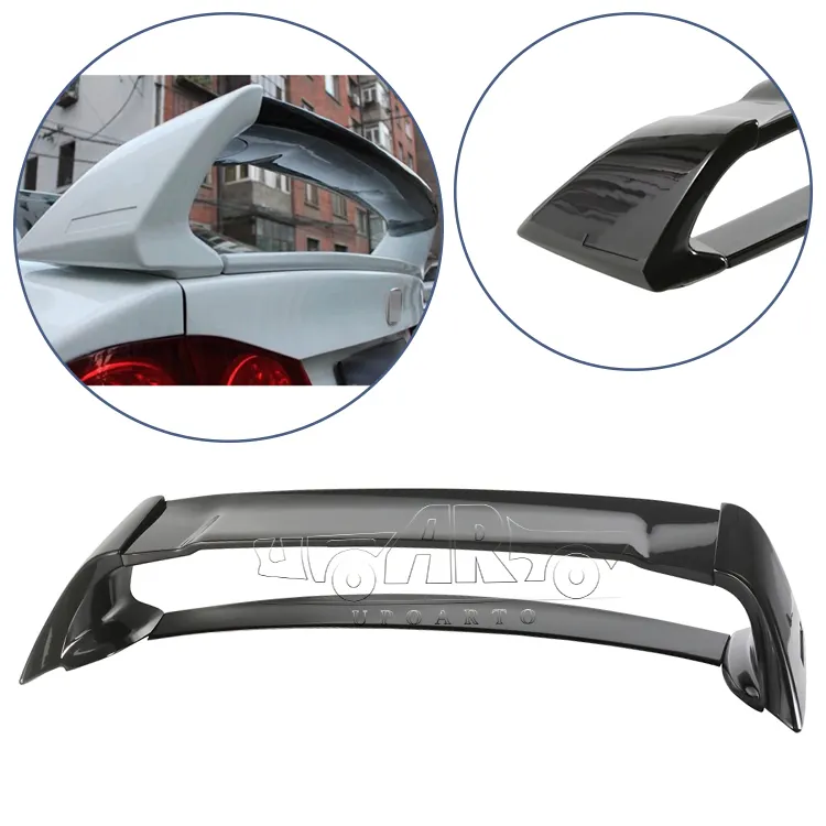 Spoiler traseiro para porta-malas honda civic 8th gen 2006-2011, acessórios automotivos, abs, fibra de carbono, tipo mugen fd 2 fd2