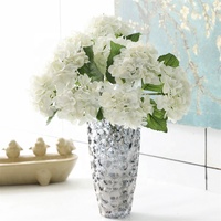 Bunga Hydrangea Artificial Real Touch, Diskon Besar, untuk Pernikahan, Latex Putih Hijau Biru, Buket Hydrangea untuk Natal, Paskah, dan Acara Lainnya