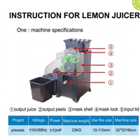 Commerciële 100W Automatische Citruspers Sinaasappel Citroen Lime Fruit Koudgeperste Sapcentrifuge Persmachine voor Restaurant Juice Bar