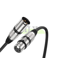 Câble audio XLR professionnel en PVC blindé, mâle-femelle, pour microphone, amplificateur, lecteur DVD, haut-parleur