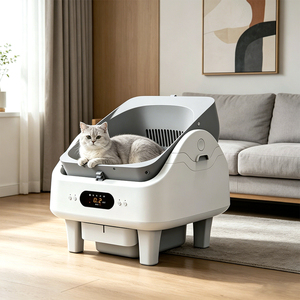Direct Factory <b>Automatic</b> Cat Litter Box Kattenbak Detachable Waste <b>Bin</b> Simple Garbage - Product Image 1