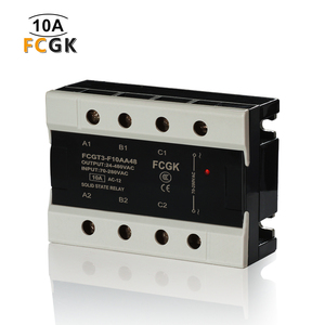 Fcgk <span class=keywords><strong>3</strong></span> pha SSR Relay trạng thái rắn <span class=keywords><strong>acac</strong></span> 10A 24-480vac ba pha SSR relay với bụi bằng chứng - Product Image 1