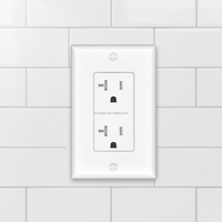 20 Amper Dekoratif Duvar Prizi, Kurcalamaya Karşı Korunaklı, 20A/125V/2500W, Konut ve Ticari Kullanım, UL Onaylı