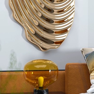 Decorazione da parete in stile Art Deco con decorazione da parete in acciaio inossidabile irregolare astratte di nuova tendenza - Product Image 6