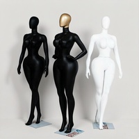 Maniquí de Plástico de Cuerpo Completo para Exhibición de Ropa Europea y Americana, Modelo BBL, Talla Grande para Mujer, con Pecho y Cadera Grandes, en Pose de Pie