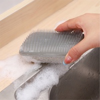 Flexibele plastic borstel voor het reinigen van fruit en groenten |   Multifunctionele keukenschwamm, makkelijk schoon te maken & duurzaam