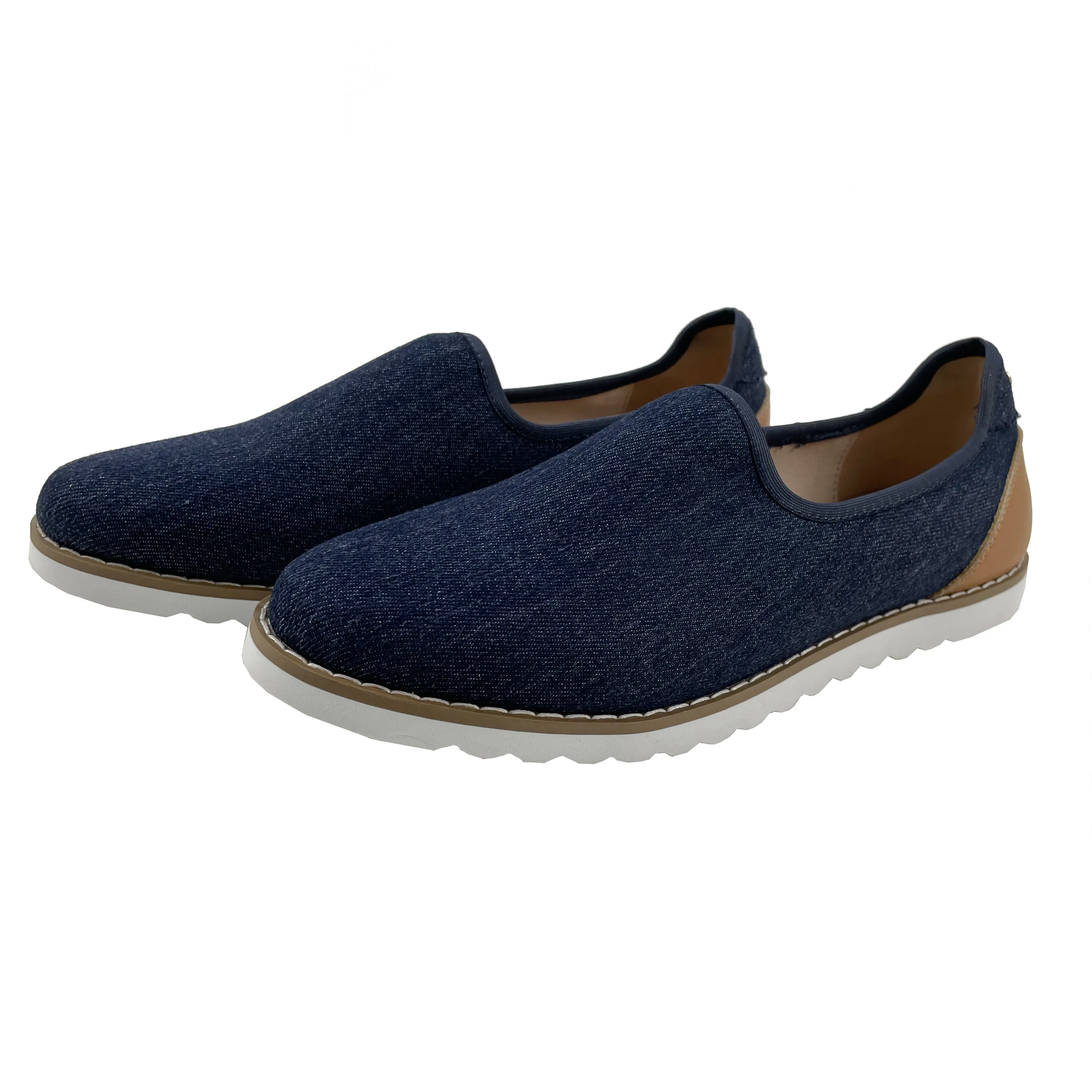 2022 Women new styles summer winter navy denim canvas womens flats woman casual shoes ladies loafers