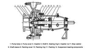 8HP 65-50-125 25m³/h ガーデン散水用高品質農業・工業用水システムISエンドサクション遠心ポンプ - Product Image 5