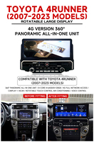 KZS Lecteur Multimédia Android 15 de 12,3 Pouces avec Carplay et Navigation GPS, Autoradio pour Toyota 4Runner 2007-2023
