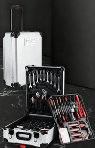 Bộ công cụ lăn đặt trong nhôm xe đẩy trường hợp kết hợp hộp công cụ Bộ công cụ để sửa chữa thủ công bảo trì nhà hàng ngày - Product Image 3