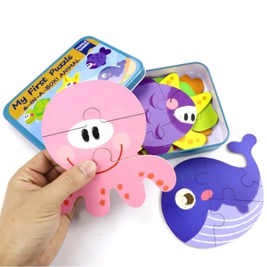I bambini Creativi Prima Educazione Giocattolo <span class=keywords><strong>di</strong></span> <span class=keywords><strong>Legno</strong></span> <span class=keywords><strong>Di</strong></span> <span class=keywords><strong>Puzzle</strong></span> Scatola <span class=keywords><strong>di</strong></span> Ferro 6 In 1 Educational Animale <span class=keywords><strong>Di</strong></span> <span class=keywords><strong>Puzzle</strong></span> - Product Image 3
