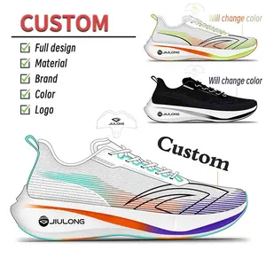 JiuLong Sneaker Hersteller Kleine Bestellungen Low Moq Big Size Custom Sneaker Mode Custom ized Gummis chuhe Custom Your Own Logo