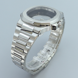 Boîtier de montre de luxe carré 40 mm en acier pour plongeur, verre saphir, 20 ATM, pour mouvements NH35 NH36 NH38, style <span class=keywords><strong>NAUTILUS</strong></span>, pièces de montre - Product Image 5