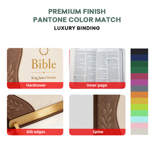 <span class=keywords><strong>Bible</strong></span> française <span class=keywords><strong>Louis</strong></span> Second en cuir PU rigide avec onglets, dorure à chaud, personnalisée, couleur intégrale, haute qualité, version NIV anglaise - Product Image 2