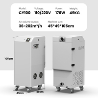 Ingani purificateur d'air extracteur d'huile DTF avec séparateur d'huile extracteur de fumée et d'huile DTF