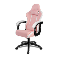 Chaise de jeu OEM confortable avec accoudoirs réglables, en cuir PVC, avec coussin cervical et repose-pieds, inclinable, pour la maison et le bureau