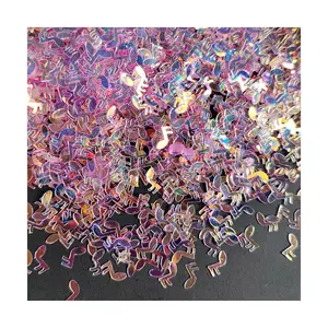 DIY Musical Character PVC Sequin Nail Tips Wholesale Bulk Loose Sequins Slime Charm Glitter Sequins For DIY Decorations