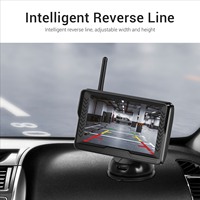 Kit de caméra de recul sans fil numérique avec écran TFT AHD de 5,0 pouces pour voiture, entrée vidéo monocanal