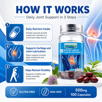 Complément alimentaire en gélules souples pour le confort articulaire et la capsule articulaire 500mg 100 unités OEM ODM Marque privée Fournisseur en gros