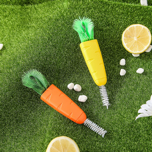 3 In 1 Cup Lid Brush Japanese Style Cleaning Brush For Lunch Box Crevices Baby Bottles Nips Thermos Cleaning Brush - Product Image 3