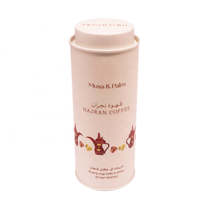 Tarro de hojalata redondo de fabricante, lata de grano de café saudí de grado alimenticio, bote de té <span class=keywords><strong>General</strong></span>, cubierta hermética, latas de Metal selladas - Product Image 5