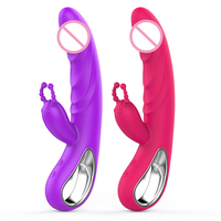 2-in-1 G-Punkt Vibrator und Heizender Dildo Klitoris-Stimulator 12 Doppelte Vibration Weiblicher Masturbator Sexspielzeug für Paar-Vergnügen