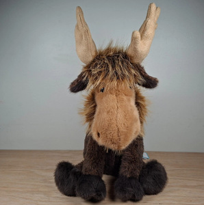 Peluche Navideño de <span class=keywords><strong>Ciervo</strong></span> Indigo <span class=keywords><strong>Canadiense</strong></span> de Edición Limitada JC Birch, con Material de Poliéster y Relleno de Algodón PP, Diseño de Alce - Product Image 3