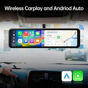 12 inch 4K Carplay Android tự động gương chiếu hậu Dash máy ảnh xe <span class=keywords><strong>Bluetooth</strong></span> Màn hình cảm ứng xe hộp đen 4k phía trước và phía sau Dash Cam - Product Image 2