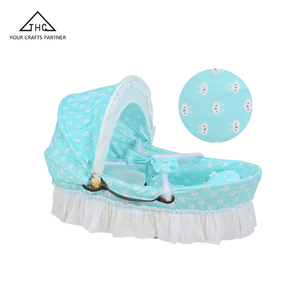 Natural Custom Straw Baby Travel Bassinet Cradle - Product Image 3