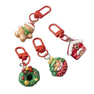 Nouveau porte-clés de Noël pour filles, pendentif de sac d'étudiante, décoration mignonne pour étui d'écouteurs, cadeau en plastique PVC pour meilleure amie - Product Image 5