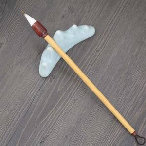 Pinceaux de calligraphie traditionnelle chinoise de haute qualité Weizhuang, poils de <span class=keywords><strong>loup</strong></span>, 25x1,5cmx3cm, petit étui, pointe courte, ZZ-01 pour l'écriture - Product Image 5