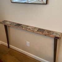 Table console de décoration pour salon, entrée moderne et luxueuse, entrée étroite, couloir
