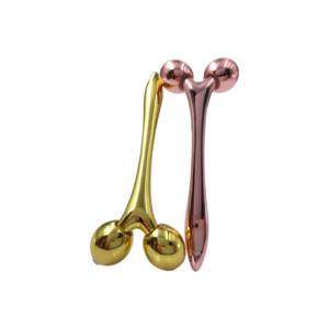 2024 nouveau <span class=keywords><strong>Mini</strong></span> lifting du visage 3D rouleau de visage en alliage de Zinc outil de soin de la peau pour le Massage du visage en métal - Product Image 5