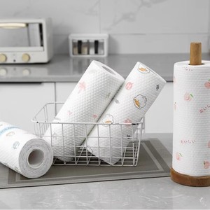 Rouleau de chiffons de nettoyage jetables, torchons jetables multi-usages, essuie-tout en papier résistants, lingettes réutilisables, chiffons de nettoyage - Product Image 1