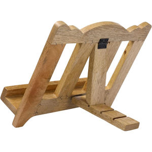 Étagères de cuisine en bois avec angles réglables <span class=keywords><strong>taquets</strong></span> de livre de recettes faits à la main avec des motifs sculptés - Product Image 3