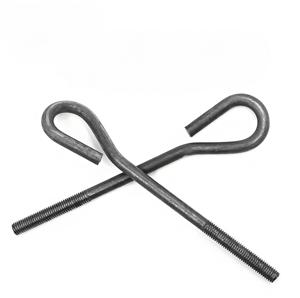 9-förmige U-Bolzen aus Kohlenstoffs tahl GB799 Beton ankers ch raube für Turmdrehkran-Befestigungs schrauben fundament und Stein-J-Bolzen DIN-Norm - Product Image 6