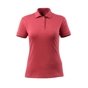 Chemise pour femme en polyester/coton tricoté respirant, manches courtes, coupe classique, fermeture boutonnée, écologique, séchage rapide, décontractée - Product Image 1