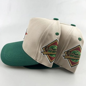 High Quality Unisex Four Seasons 100% Cotton Hats Two Tone Customized Embroidered <b>Baseball</b> <b>Caps</b> - Product Image 6