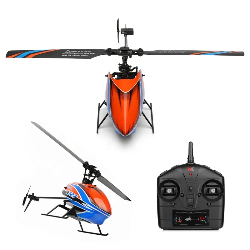 Single Blade Rc Helicopter WLtoys K127 2.4G 4CH Air Pressure Altitude Hold Remote Control Helicopter with 6-axis Gyro