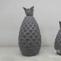 Pot de rangement en céramique pour biscuits en forme d'ananas