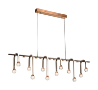 Lustre en forme de boule de cristal - Style minimaliste moderne - LED à intensité variable - Taille moyenne - Garantie de 3 ans - Pour salon