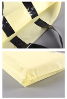 Sac de shopping en plastique personnalisé avec logo, acceptant l'impression personnalisée, avec poignée en boucle