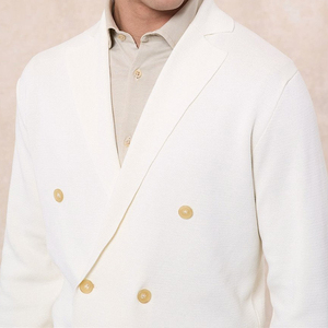 Milano Stitchコットンメンズジャケット男性用ニットカジュアルセーター - Product Image 4