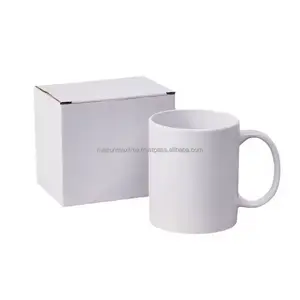 Kami grosir Logo kustom 11oz/15oz produk kosong sublimasi putih kualitas tinggi cangkir keramik kopi teh keramik Natal