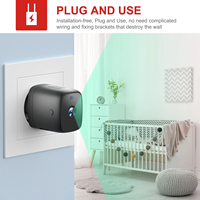 Nueva venta pequeña cámara HD Plug 1080P seguridad niñera grabadora de vídeo cámara infrarroja inalámbrica